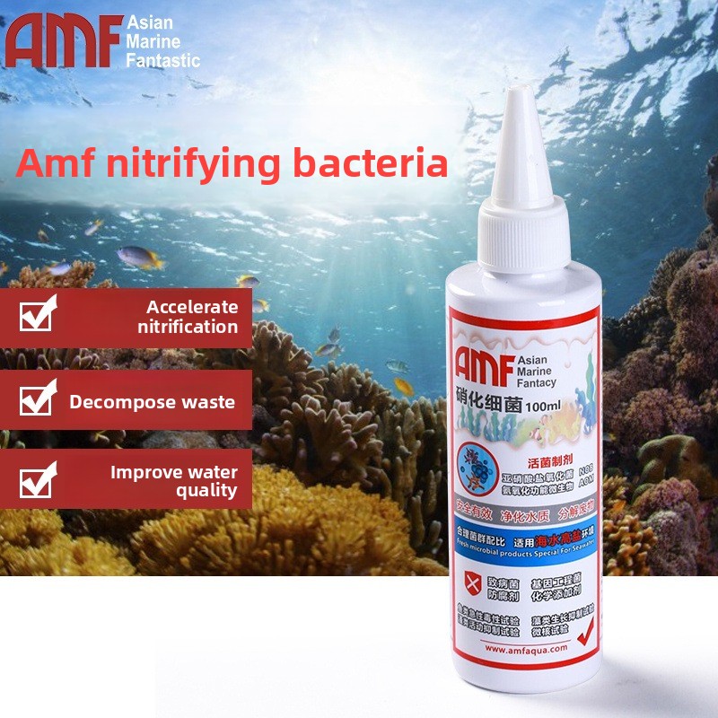 Marine Aquarium Bacteria - Suplemento de aquário de bactérias nitríveis