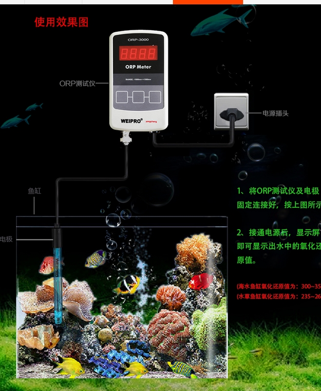 Medidor ORP AQUÁRIO WEIPRO ORP - Marine Aquarium Orp avaliação e preço