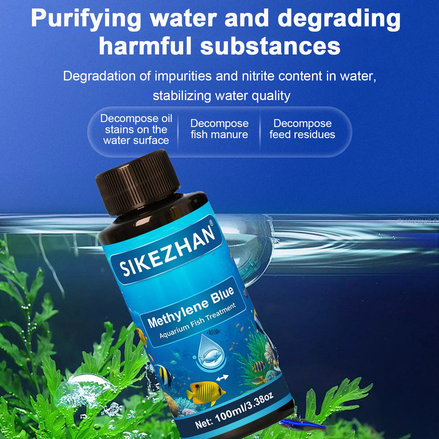 Azul de Metileno para Tratamen - Marine Aquarium Bacteria avaliação e preço