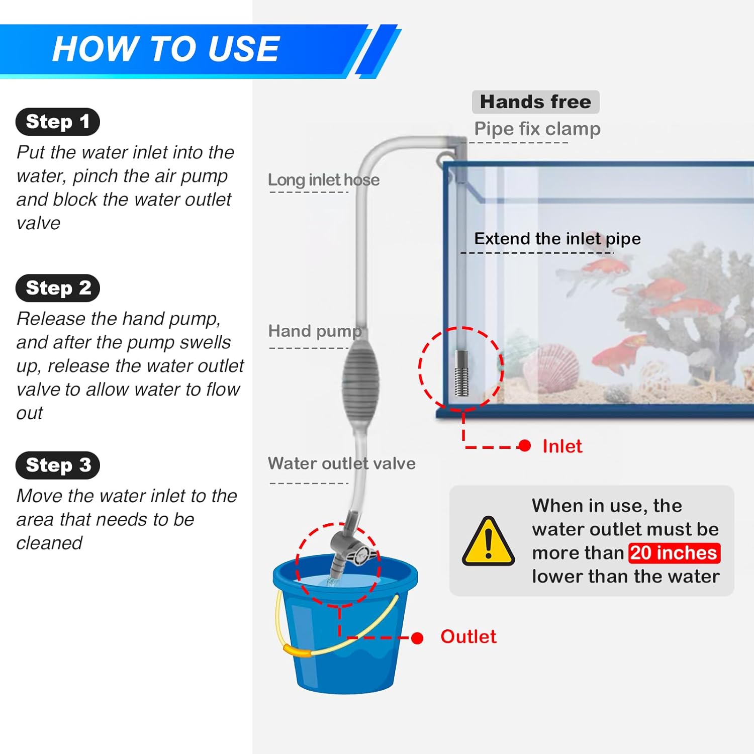 Grande Aquário Sifão Kit De Fe - Marine Aquarium Bacteria avaliação e preço
